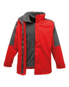 Regatta TRA130 Defender III - 3-In-1 Jacket — Red / Seal Grey