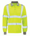 Orbit HVLPS - Hi-Vis Long Sleeved Polo Shirt — Yellow