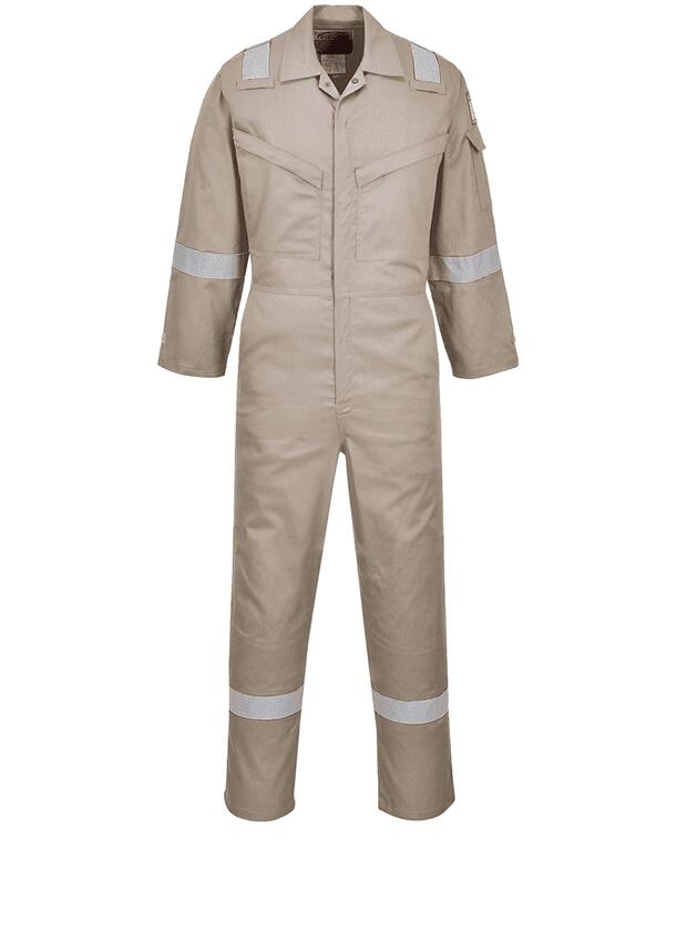 Portwest AF73 - Araflame Silver Lightweight FR Coverall — Khaki