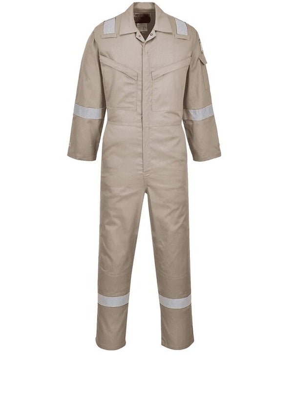 Portwest AF73 - Araflame Silver Lightweight FR Coverall — Khaki