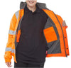 Beeswift CBJFL - Hi-Vis Fleece Lined Bomber Jacket — Orange