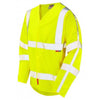 LEO S25 Huish - Hi-Vis Ecoviz LFS/AS Sleeved Zip Waistcoat — Yellow