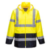Portwest H443 - Hi-Vis Classic Contrast Parka Jacket — Yellow / Navy