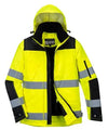 Portwest C469 - Hi-Vis 3-in-1 Winter Contrast Parka Jacket — Yellow / Black