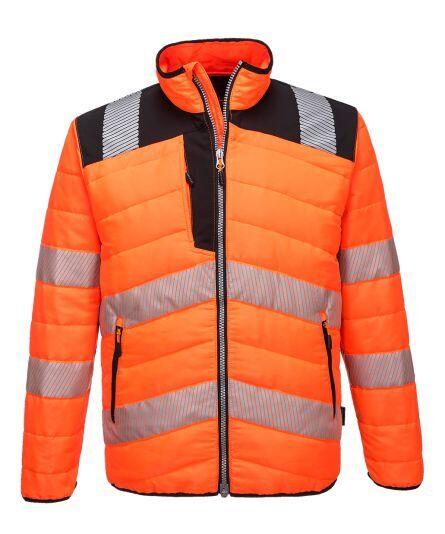 Portwest PW371- Hi-Vis Baffle Jacket — Orange / Black