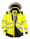 Portwest PW369 - Hi-Vis Winter Parka Jacket — Yellow / Black