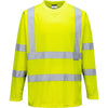 Portwest S178 - Hi-Vis Long Sleeve Tee Shirt — Yellow
