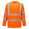 Portwest S178 - Hi-Vis Long Sleeve Tee Shirt — Orange
