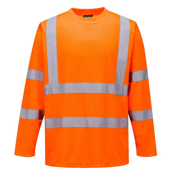 Portwest S178 - Hi-Vis Long Sleeve Tee Shirt — Orange