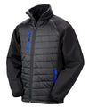 RESULT R237X - COMPASS PADDED SOFTSHELL JACKET — Black / Royal