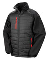 RESULT R237X - COMPASS PADDED SOFTSHELL JACKET — Black / Red