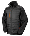 RESULT R237X - COMPASS PADDED SOFTSHELL JACKET — Black / Orange