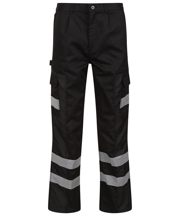 REGATTA TRJ536 - HIVIS CARGO TROUSERS — Black