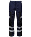 REGATTA TRJ536 - HIVIS CARGO TROUSERS — Navy