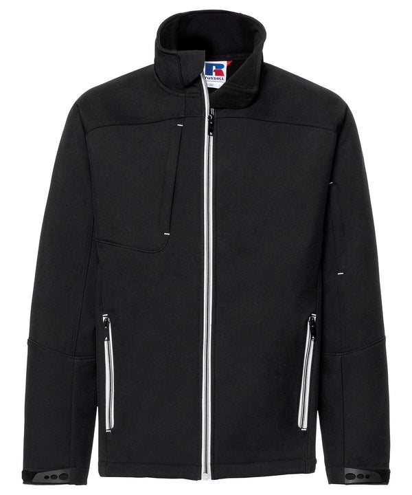 RUSSELL J410M - BIONIC SOFTSHELL JACKET — Black