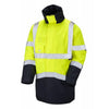 LEO A03 Marwood - Hi-Vis Ecoviz 4K Superior Parka Jacket — Yellow / Navy