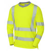 LEO T08 Capstone - Hi-Vis Ecoviz Performance+ Sleeved Tee Shirt — Yellow