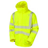 LEO J05 Dartmoor - Hi-Vis Ecoviz 15K Performance+ Breathable Bomber Jacket — Yellow