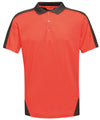 REGATTA TRS174 - CONTRAST WICKING POLO — Red / Black