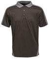 REGATTA TRS174 - CONTRAST WICKING POLO — Black / Seal