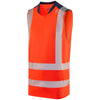 Leo V03 Bradwell - Hi-Vis EcoViz® Performance+ Sleeveless T-Shirt — Orange
