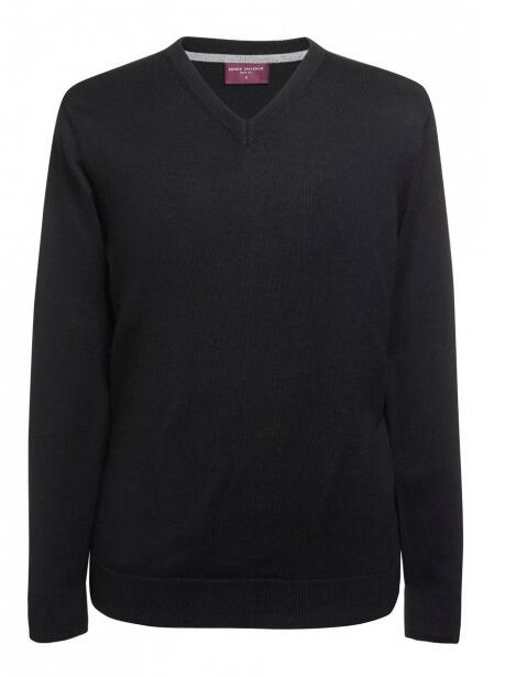 Brook Taverner 7818 Boston – V-neck Jumper — Black