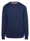 Brook Taverner 7818 Boston – V-neck Jumper — Navy