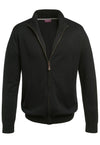 Brook Taverner 4218 Columbus – Full Zip Cardigan — Black