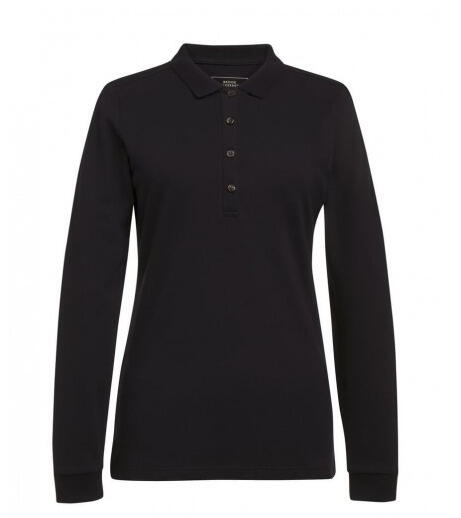 Brook Taverner 2378 Anna – Premium Cotton Ladies Polo — Black