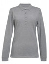 Brook Taverner 2378 Anna – Premium Cotton Ladies Polo — Grey Marl