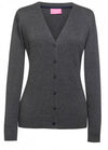 Brook Taverner 2309 Augusta – V-neck Cardigan — Charcoal