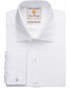 Brook Taverner 7656 Andora – Classic Fit Shirt — White Herringbone