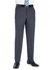 Brook Taverner 8557 Aldwych – Tailored Fit Trouser — Mid Grey