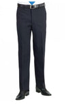 Brook Taverner 8557 Aldwych – Flat Front Trouser — Charcoal