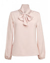 Brook Taverner 2368 Andria – Pussy Bow Blouse — Nude