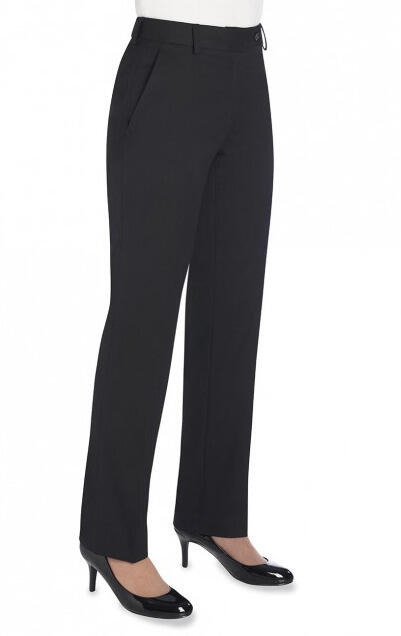 Brook Taverner 2277 Bianca – Tailored Fit Trouser — Black