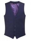 Brook Taverner 1074 Busso – Mens Waistcoat — Mid Blue