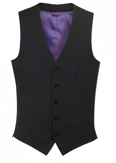 Brook Taverner 1074 Busso – Mens Waistcoat — Black