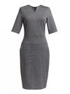 Brook Taverner 2365 Celeste – Jersey Stretch Dress — Grey