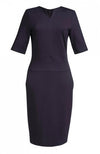Brook Taverner 2365 Celeste – Jersey Stretch Dress — Navy