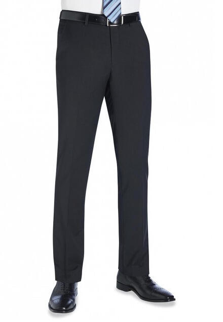 Brook Taverner 8655 Cassino – Slim Fit Trouser — Black