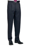 Brook Taverner 8515 Delta – Single Pleat Trouser — Charcoal
