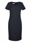 Brook Taverner 2246 Corinthia – V-neck Dress — Black