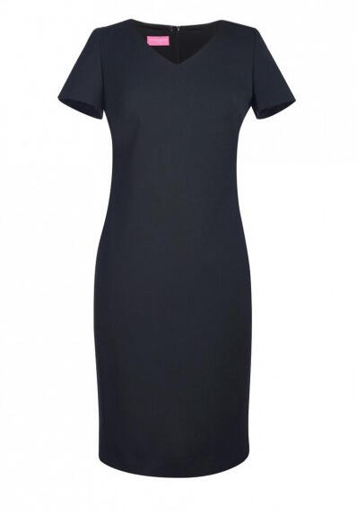 Brook Taverner 2246 Corinthia – V-neck Dress — Black