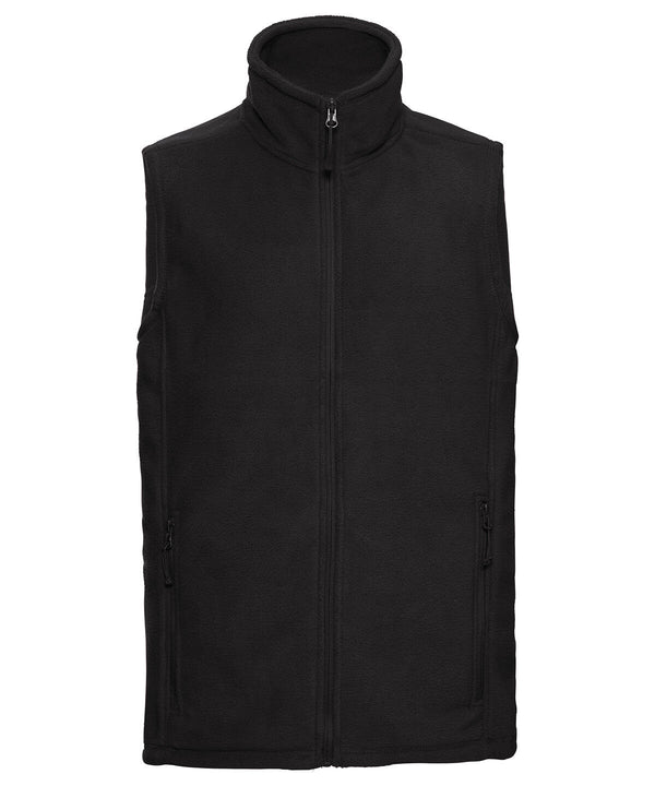RUSSELL 8720M - Outdoor fleece gilet — Black