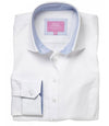 Brook Taverner 2361 Mirabel – Stretch Oxford Ladies Shirt — White