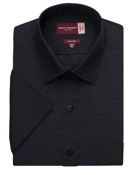 Brook Taverner 7541 Rosello – Classic Fit Shirt — Black