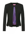 Brook Taverner 2353 Rosa – Collarless Jacket — Black