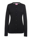 Brook Taverner 2308 Seattle – Crew-neck Cardigan — Black