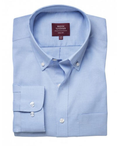 Brook Taverner 4050 Whistler – Classic Oxford Shirt — Sky Blue